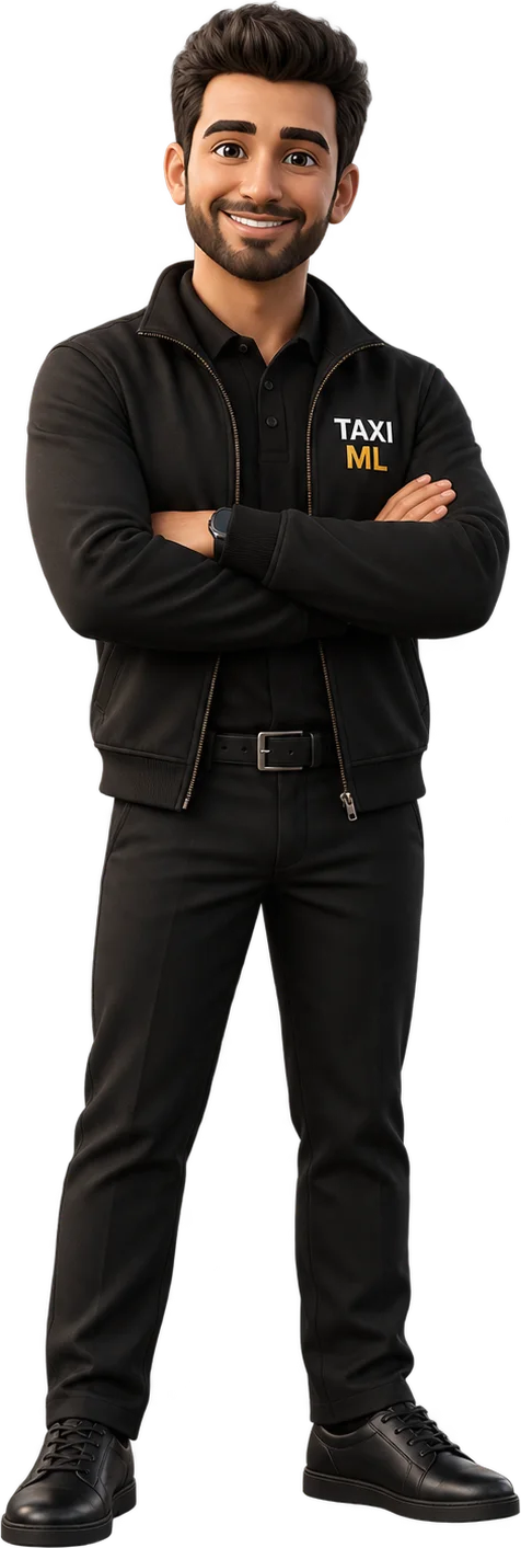 Chauffeur de Taxi ML en tenue de service