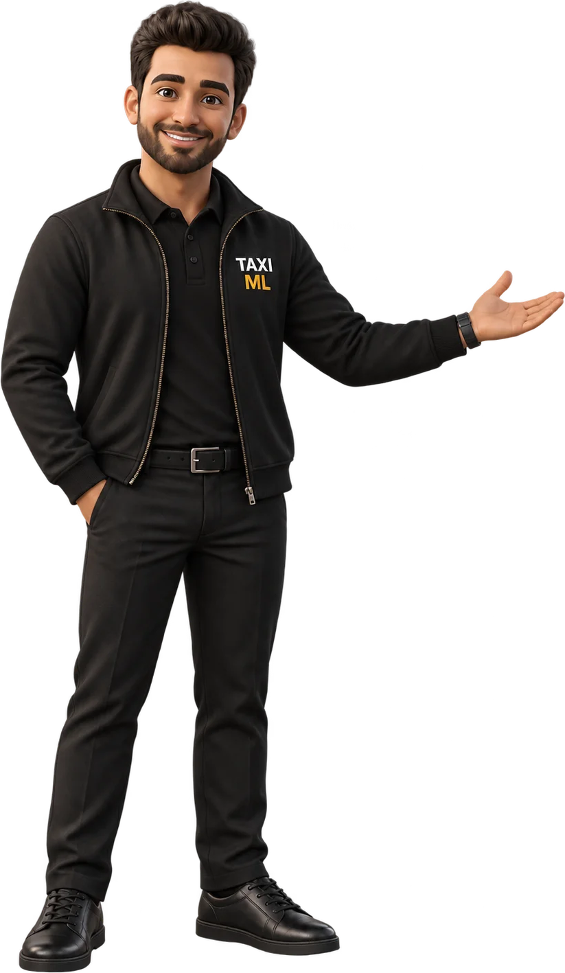 Chauffeur de Taxi ML en tenue de service